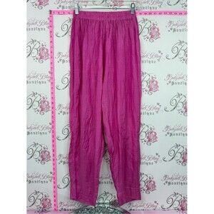 Pants vintage pink Bright Magenta Lightweight Elastic Waist Pants